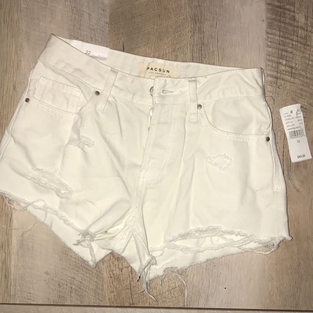 PACSUN White Jean shorts